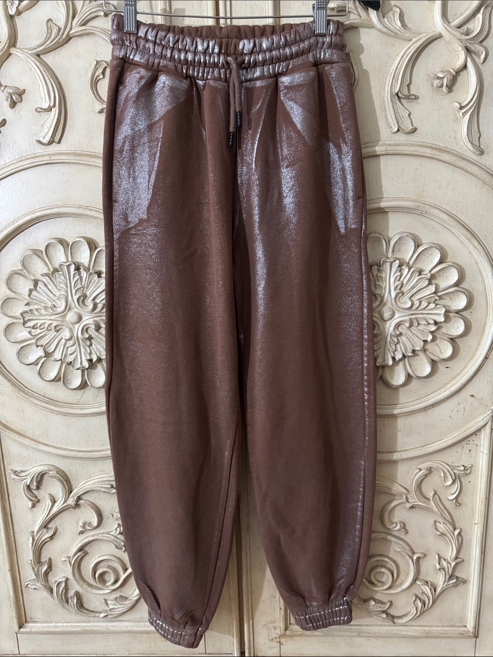 Unbranded Brown Jogger Pants made in Turkey Size 4.  A-2